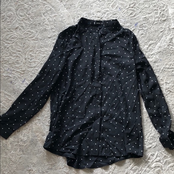 NWOT SHEIN Polkadot Blouse - Picture 1 of 3